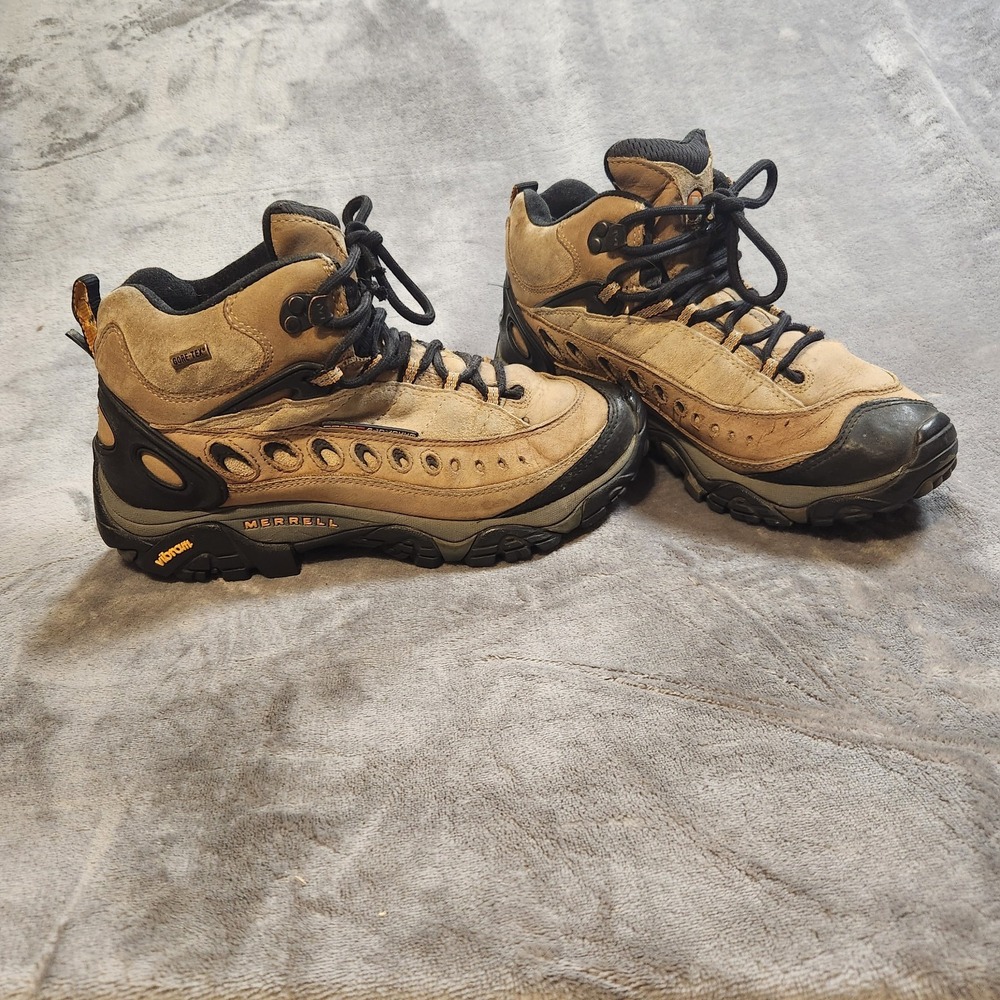 Merrell Boots Mens 8 Brown Pulse II Gore-Tex Sneaker Hiking Walking  Gorpcore - Picture 3 of 12